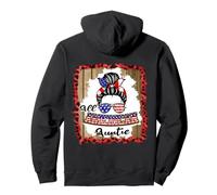 All American Auntie Patriotic Matching Family 4th of July Sweat à Capuche