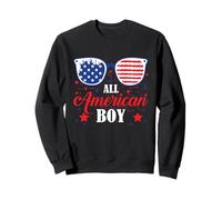All American Boy of July Boys Patriotic Teens Kids Sweatshirt