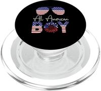 All American Boy Sunflower USA Flag Sunglasses 4th of July PopSockets PopGrip pour MagSafe