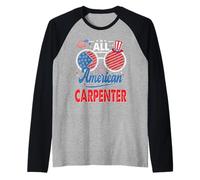All American Carpenter American Flag Sunglasses 4th of July Manche Raglan