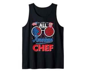 All American Chef American Flag Sunglasses 4th of July Débardeur