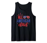 All American Dad 4th of July Daddy Sunglasses Family Débardeur