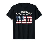 All American Dad 4th of July Father's Day Drapeau américain pour père T-Shirt
