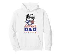 All American Dad Sunglasses USA Flag 4th of July Sweat à Capuche