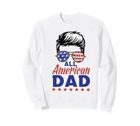 All American Dad Sunglasses USA Flag 4th of July Sweatshirt