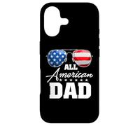 All American Dad USA Flag Sunglasses 4th of July Coque pour iPhone 17