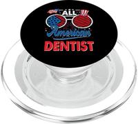 All American Dentist American Flag Sunglasses 4th of July PopSockets PopGrip pour MagSafe