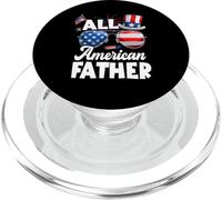 All American Father American Flag Sunglasses 4th of July PopSockets PopGrip pour MagSafe