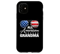 All American Grandma USA Flag Sunglasses 4th of July Coque pour iPhone 11