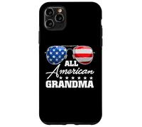 All American Grandma USA Flag Sunglasses 4th of July Coque pour iPhone 11 Pro Max