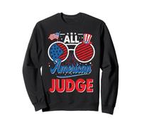 All American Judge American Flag Sunglasses 4th of July Sweatshirt