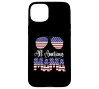 All American Mama USA Flag Sunglasses 4th of July Coque pour iPhone 15 Plus