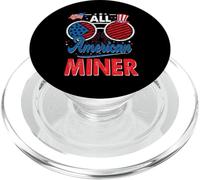 All American Miner American Flag Sunglasses 4th of July PopSockets PopGrip pour MagSafe
