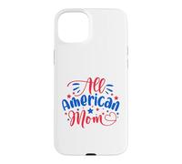All American Mom Independence Day 4th Juillet USA Flag America Coque pour iPhone 15 Plus