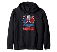 All American Nurse American Flag Sunglasses 4th of July Sweat à Capuche