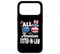 All American Sister in Law USA Flag Sunglasses 4th of July Coque pour iPhone 17 Pro Max