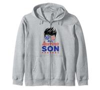 All American Son 4th of July Sunglasses USA Flag Sweat à Capuche