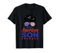 All American Son 4th of July Sunglasses USA Flag T-Shirt
