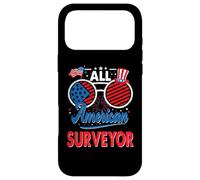 All American Surveyor American Flag Sunglasses 4th of July Coque pour iPhone 17 Pro Max