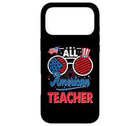 All American Teacher American Flag Sunglasses 4th of July Coque pour iPhone 17 Pro Max