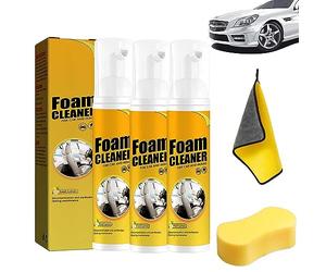 All Around Master Foam Cleaner, Multifunctional Car Foam Cleaner, Foam Cleaner for Car, Car Magic Foam Cleaner, Foam Cleaner All Purpose, Powerful Car Stain Remover for Interior (100ML, 3Pcs)