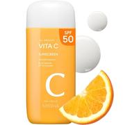 All Around Vita C Crème solaire SPF 50/2.36 Fl Oz Protection solaire coréenne pour le visage avec vitamine C pour un contrôle vif, léger et non collant du sébum