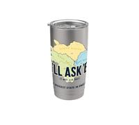 A'll Asker - Le plus grand État du Yorkshire Gobelet isotherme en acier inoxydable double paroi