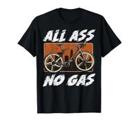 All Ass No Gas Funny Cycling Rider Citation T-Shirt