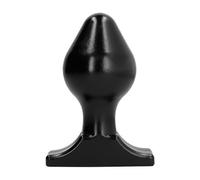 International Dreamlove S.L. Plug anal All Black 16x8 cm Noir pour couple Profondeur 80 mm 1 unité