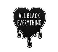 All Black Everything Écusson brodé thermocollant Motif gothique