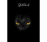All Black - Sketchbook: A Large Black Paper Sketchbook Cat Cover - 8.5 X 11 In - 100 Pages Black Drawing Paper For Gel Pens, Metallics, Pastel, White Ink ,Sharpies Or Neon Highlighter Pens Black Pag