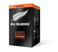 ALL BLACKS Heroes - Coffret 4 produits - Boisé - Parfum 80ml + Déo 150ml + Serviette + Corde - Fabriqué en France - Vegan