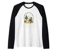 All Booked for Christmas Cozy Holiday Book Lover Graphic Manche Raglan