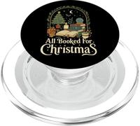 All Booked for Christmas Cozy Holiday Book Lover Graphic PopSockets PopGrip pour MagSafe