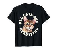 All Cats are Beautiful Chypre Chat Owner Cute Pet Pride T-Shirt Graphique avec Valeur, Homme, Noir, S