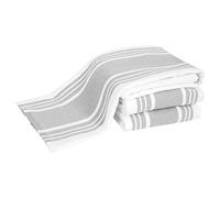 All-Clad Torchons de cuisine à double usage : Lot de 3 torchons très absorbants, 100% coton, 43,2 x 76,2 cm, pour nettoyer et sécher la vaisselle et la verrerie, titane