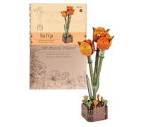 All Components Provided: This 3D Flower Puzzle Includes a Complete Material