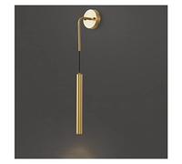 All Copper Bedroom Chandelier at The Head of A Bed with Modern Simple Bar Hanging Line Spot Light Background Wall Long Light Modern LED Chandelier (B walllamp100cm)