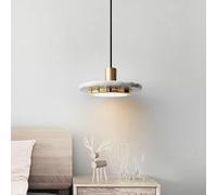 All-Copper Light Luxury Chandeliers/LED Marble Pendant Light/Dining Table Kitchen Living Room Background Wall Hanging Lamp/Commercial Front Cashier Decorat Lighting Fixture(