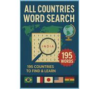 All Countries Word Search - Geography - Large Print: 195 Country Names to Find & Learn