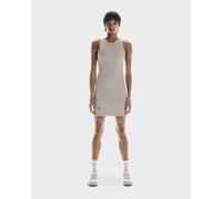 All-Day Ribbed Dress Beige Desert | White M