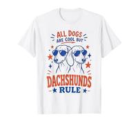 All Dogs are Cool But Dachshunds Rule Retro Funny T-Shirt