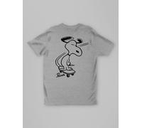 All + Every All + Every Grey Peanuts Snoopy Skateboard Back Print T-Shirt