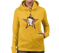 All+Every Betty Boop Wink Polka Dot Star Women's Hooded Sweatshirt