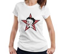 All+Every Betty Boop Wink Polka Dot Star Women's T-Shirt