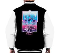 All+Every Miami Vice 3 Flamingos Men's Varsity Jacket
