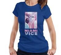 All+Every Miami Vice Sonny and Rico Airbrush Inspired Women's T-Shirt