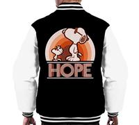 All+Every Peanuts Snoopy and Woodstock Hope Men's Varsity Jacket