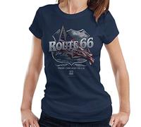 All+Every Route 66 Mother Road American Flag Women's T-Shirt
