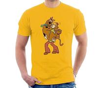 All+Every Scooby DOO Shaggy Holding Scooby Men's T-Shirt